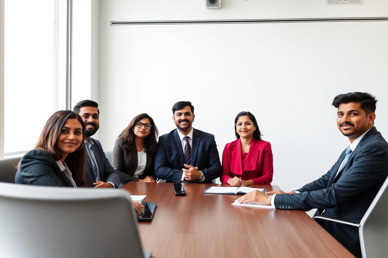 HR professionals planning workforce requirements in a meeting